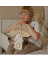 Lampe veilleuse en bois maison champignon - marron clair - Little Lights