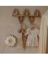 Lampe veilleuse en bois marguerite blanche - little lights