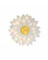 Lampe veilleuse en bois marguerite blanche - little lights