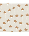 échantillon Papier peint enfant marguerites cannelle