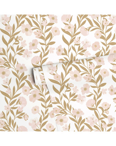 Papier peint enfant - Guirlandes de fleurs - Lilipinso