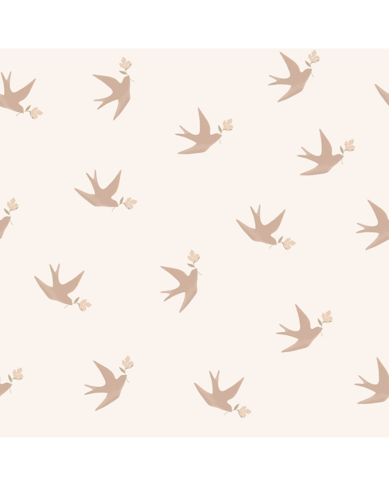Papier peint enfant - les hirondelles - Lilipinso