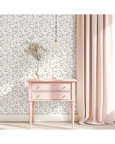 Papier peint enfant - boutons de fleurs - Lilipinso