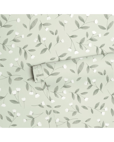Papier peint enfant - jolis bourgeons - Lilipinso