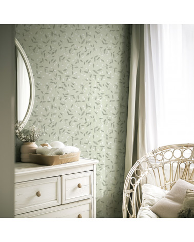 Papier peint enfant - jolis bourgeons - Lilipinso