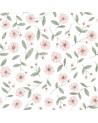 Papier peint enfant - éclat et boutons de fleurs - Lilipinso