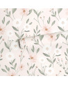 Papier peint enfant - éclosion florale fond rose - Lilipinso