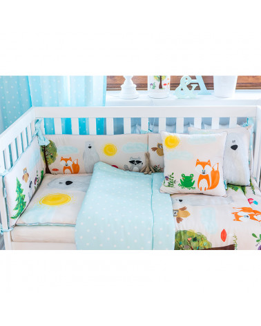 parure de lit amis de la forêt lit