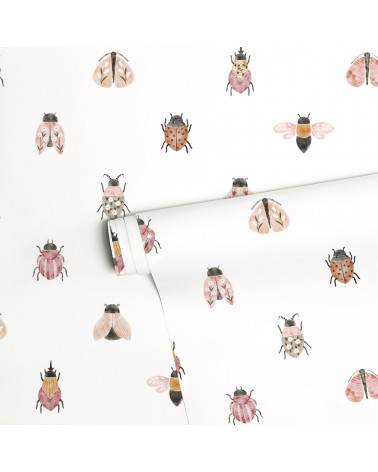 Papier peint enfant - jolis insectes - Lilipinso