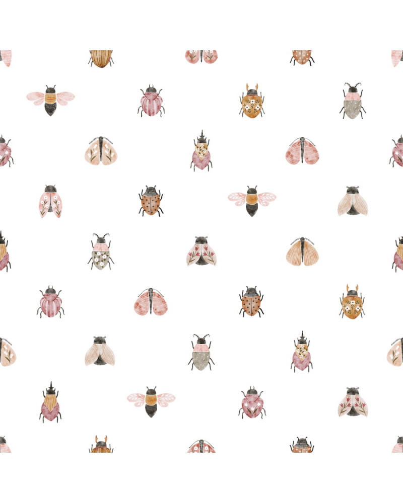 Papier peint enfant - jolis insectes - Lilipinso