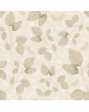 Echantillon papier peint - Subtle beige leaves