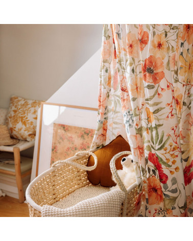 coussin feuille en lin caramel - Moimili