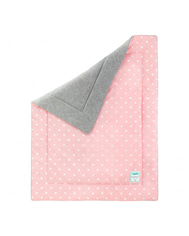 couverture enfant rose à pois