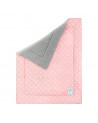couverture enfant rose à pois