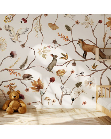 Echantillon papier peint Playful Forest