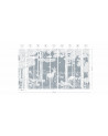 Papier peint enfant Monochrome Forest - Blue - Kikki belle
