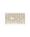 Papier peint enfant Monochrome Sea - Brown - Kikki Belle