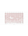 Papier peint enfant Monochrome Sea - Pink - Kikki Belle