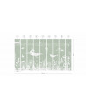 Papier peint enfant Monochrome Sea - Green - Kikki belle