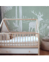 Papier peint enfant Monochrome Forest - Green - Kikki belle