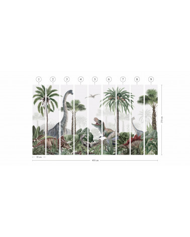 Papier peint enfant Dino Jive - Kikki Belle