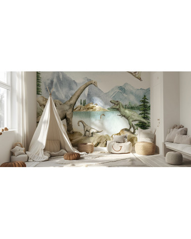 Papier peint enfant Dino Dreams - Kikki belle