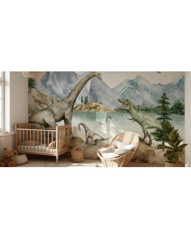 Papier peint enfant Dino Dreams - Kikki belle