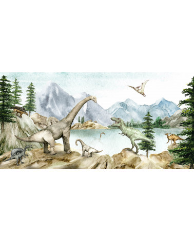 Papier peint enfant Dino Dreams - Kikki belle