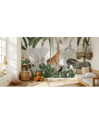 Papier peint enfant Jungle Jive - Kikki Belle