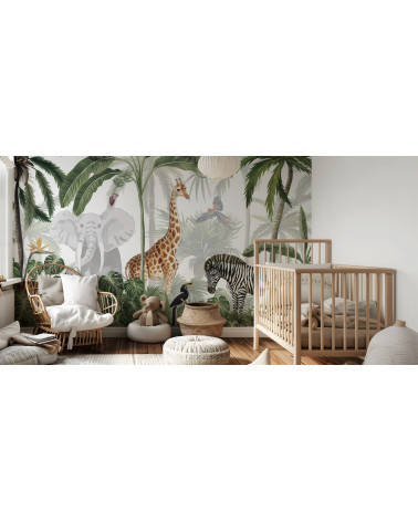 Papier peint enfant Jungle Jive - Kikki Belle