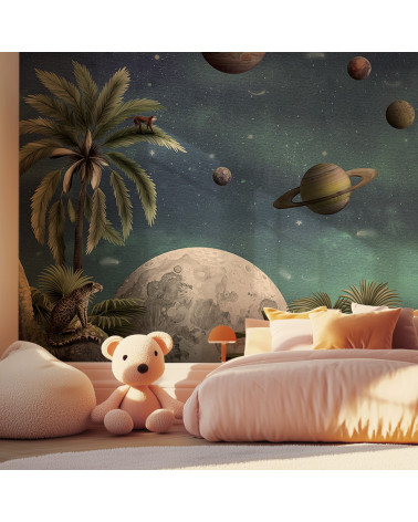 Papier peint enfant Pretty Planets - Kikki Belle