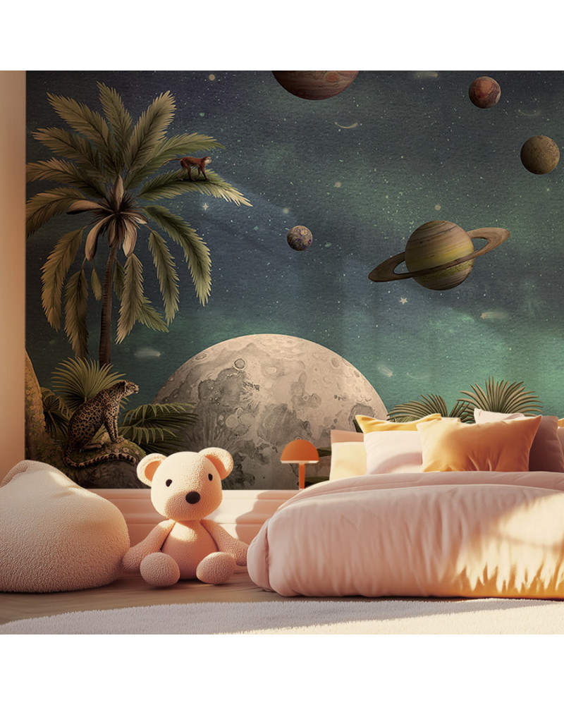 Papier peint enfant Pretty Planets - Kikki Belle