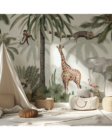 Papier peint enfant Tropical Jive - kikki belle