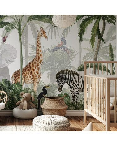 Papier peint enfant Jungle Jive - Kikki Belle