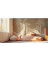 Papier peint enfant Monochrome Dino - Brown