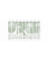 Papier peint enfant Monochrome Dino - Green