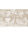 Papier peint enfant Monochrome Jungle - Brown