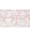 Papier peint enfant Monochrome Jungle - Pink