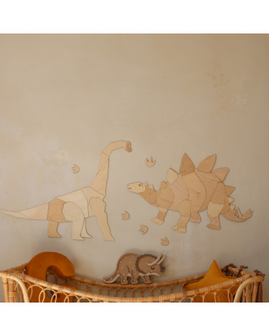 Décoration Murale en Bois - Diplodocus