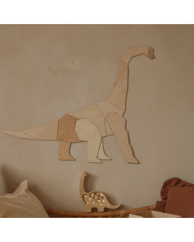 Décoration Murale en Bois - Diplodocus