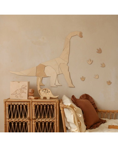 Décoration Murale en Bois - Diplodocus