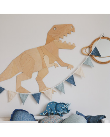 Décoration Murale en Bois - T-Rex Tyrannosaure