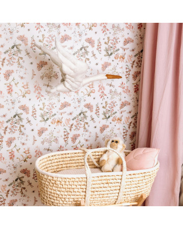 Cigogne en lin à suspendre - beige