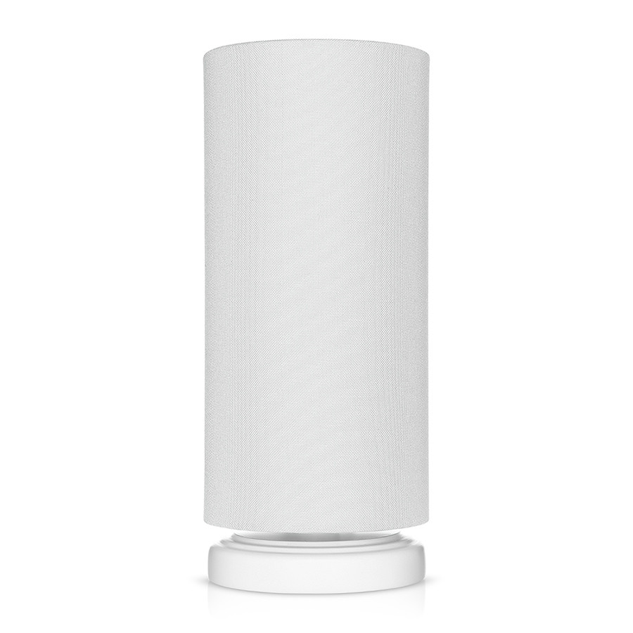 Lampe de chevet gris clair forme tube
