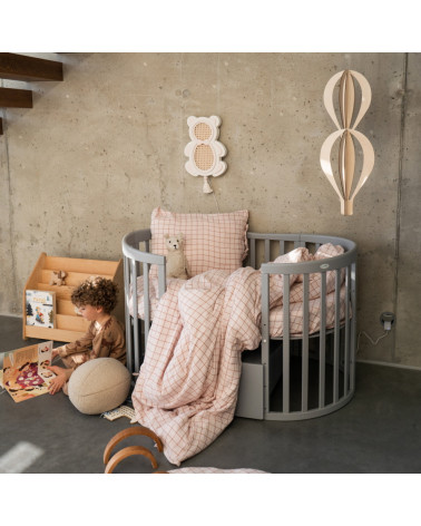 Lampe veilleuse en bois et rotin - ourson
