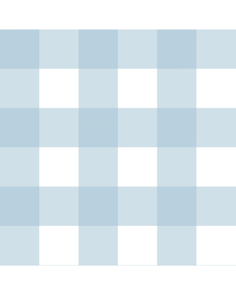 Papier peint enfant à carreaux - bleu clair