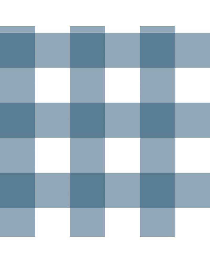 Papier peint enfant à carreaux - bleu marine
