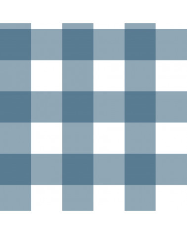 Papier peint enfant à carreaux - bleu marine