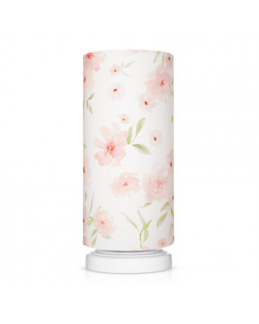 Lampe de chevet enfant motif fleurs