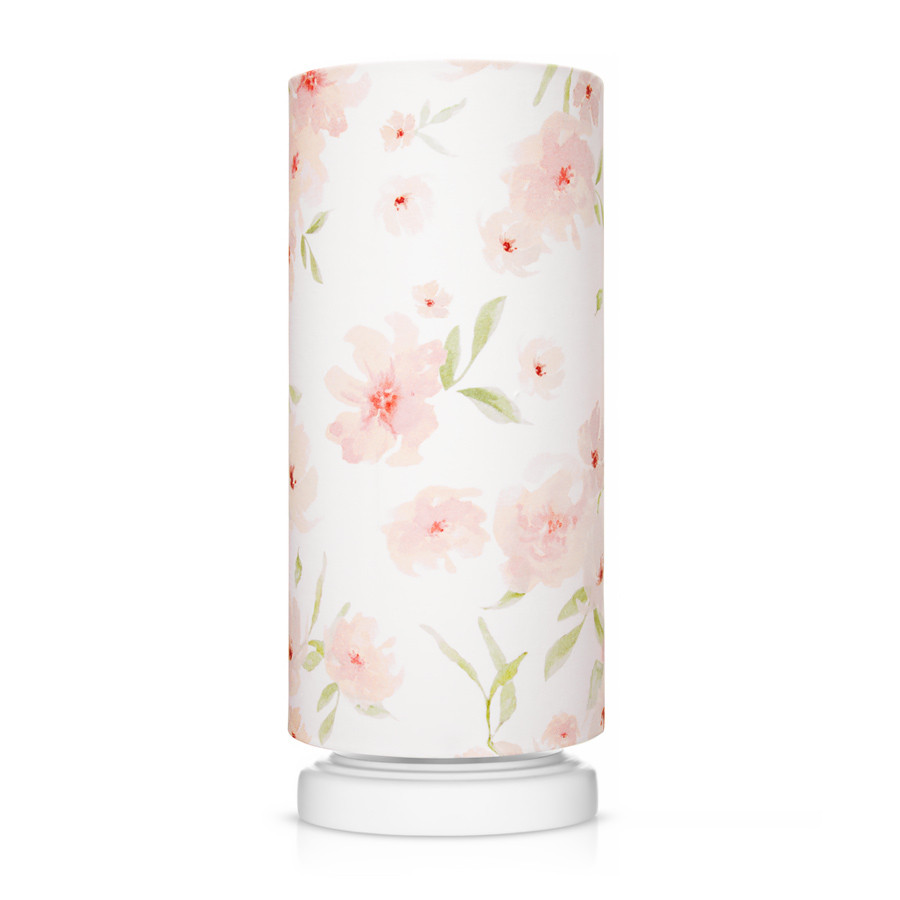 Lampe de chevet enfant motif fleurs